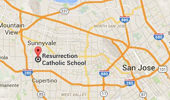 Map - Resurrection School in Sunnyvale - California